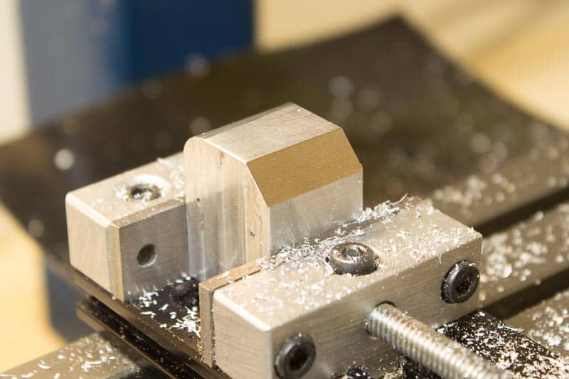 A chamfer created with a M99 loop