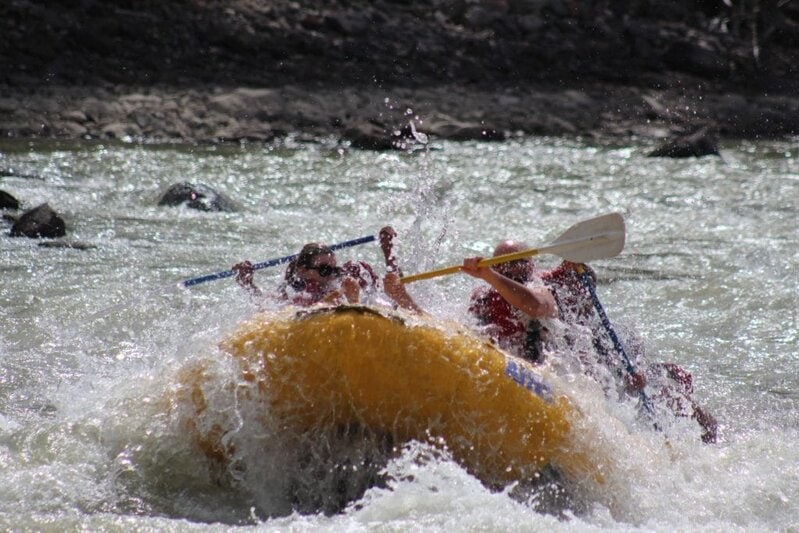 White water rafting in Jasper national park