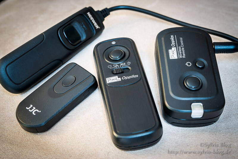 Kabel-, Funk- und Infrarotfernauslöser