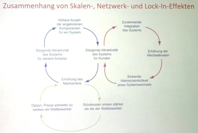 Informationssysteme Dr. Bernd Schenk Zusammenhang von Skalen-, Netzwerk- und Lock-in-Effekten