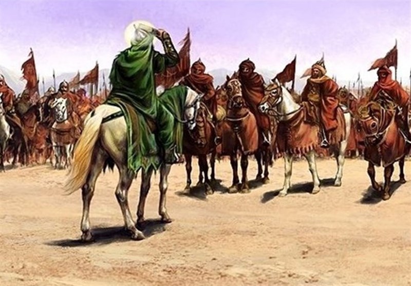 حسین بن علی سومین امام شیعیان است. مهمترین حادثه زمان او، واقعه کربلا است که در آن او به همراه یاران اندکش با لشکر یزید جنگید.