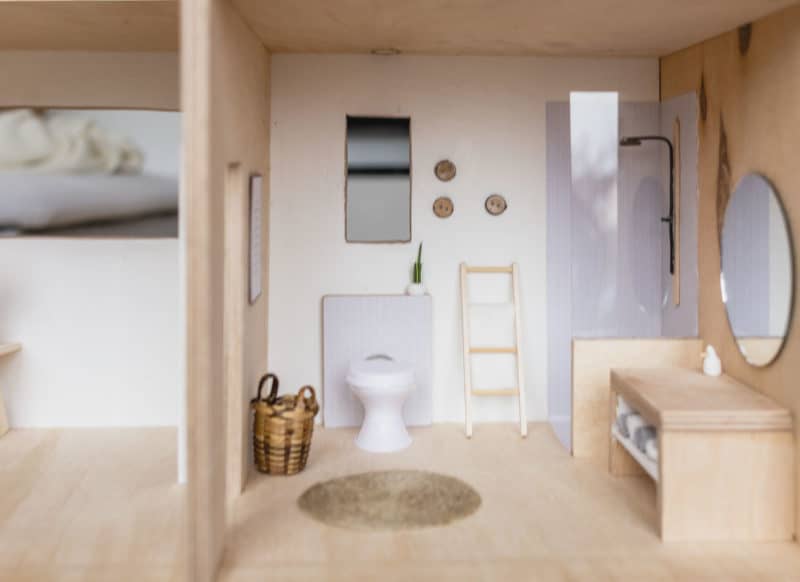 DIY Puppenhaus Badezimmer bauen