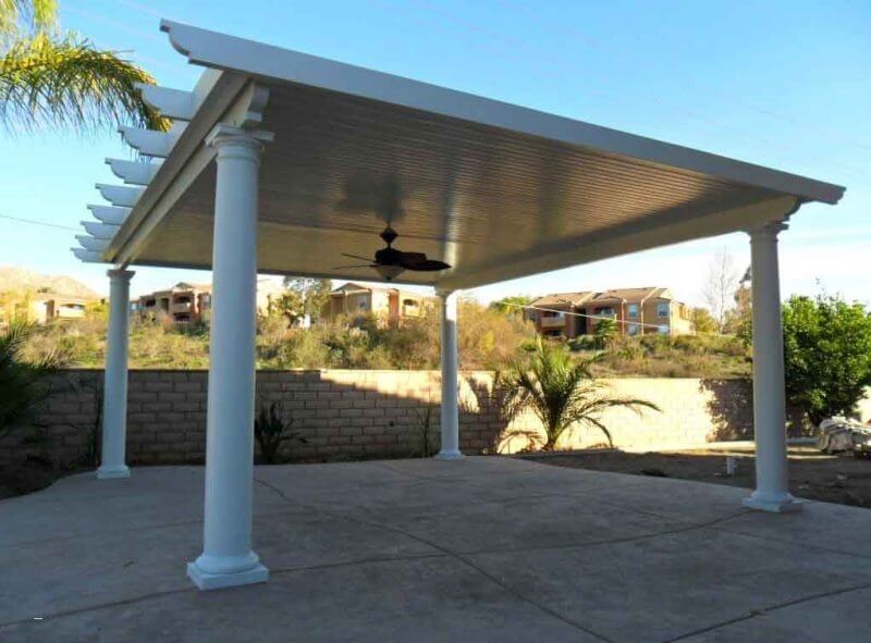 ALUMINUM FREE STANDING PATIO COVERS