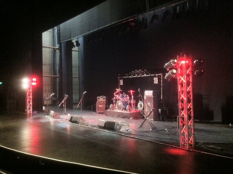 hire PA system and lighting for tour, audio equipment hire