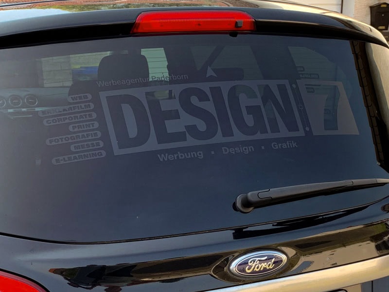 Print Design Paderborn • Fahrzeugbeschriftung • Design 7 • Werbeagentur Paderborn • Fahrzeugbeklebung