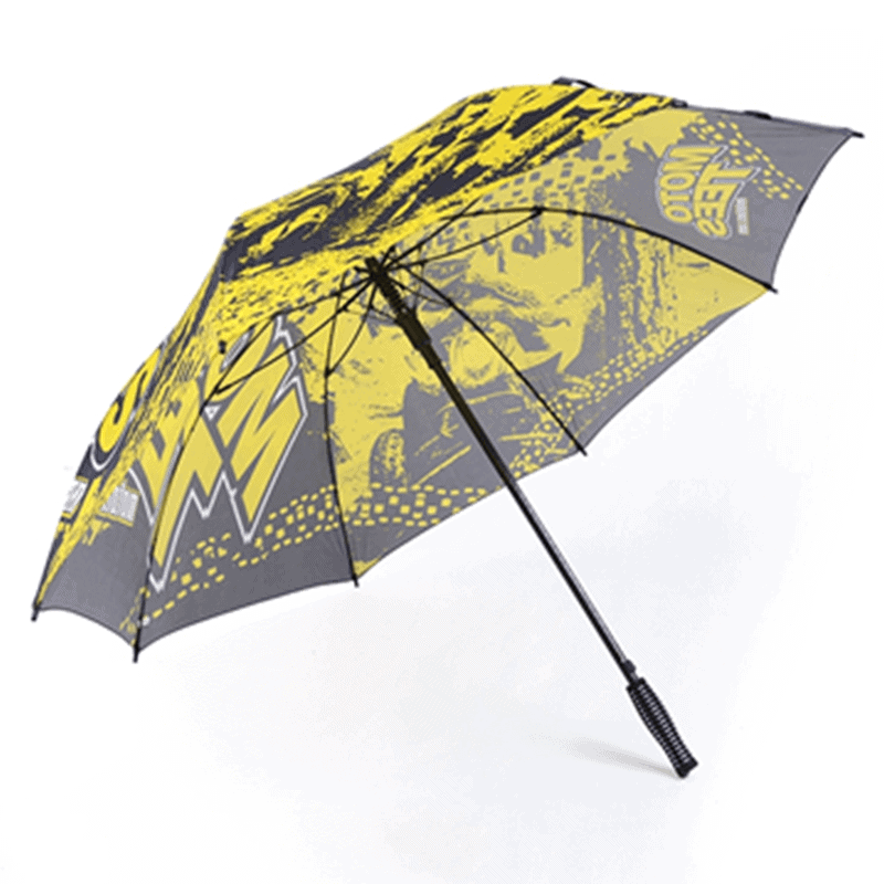 How To Choose A Printing Method For Promotional Umbrellas? 2 Custom Full Print Semi-automatic Straight Umbrella