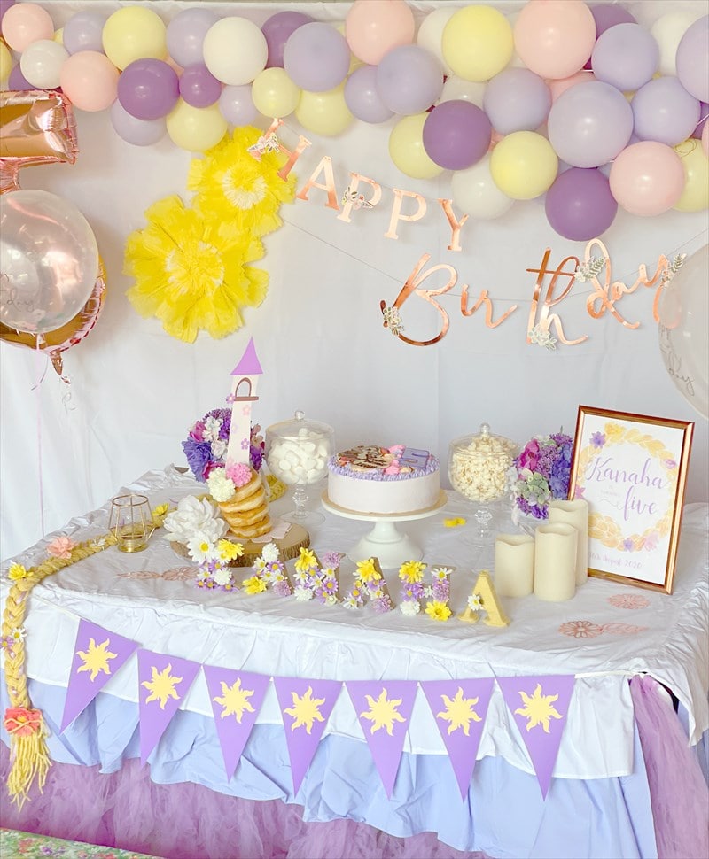 Tangled Themed Birthday ラプンツェルテーマのバースデイ リトルレモネード キッズパーティープランナー Tangled Themed Birthday ラプンツェルテーマのバースデイ リトルレモネード キッズパーティープランナー