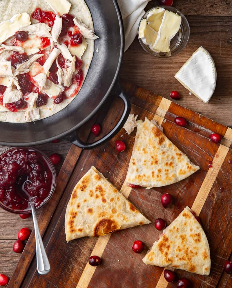 Turkey Cranberry Brie Quesadilla Basil And Bubbly Tired of the basic turkey and cranberry sauce sandwich from your thanksgiving leftovers? turkey cranberry brie quesadilla