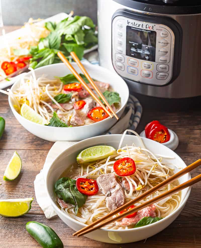 Instant Pot Pho Basil And Bubbly