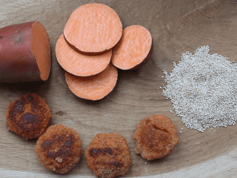 Sweet potato quinoa bites - finger food for babies