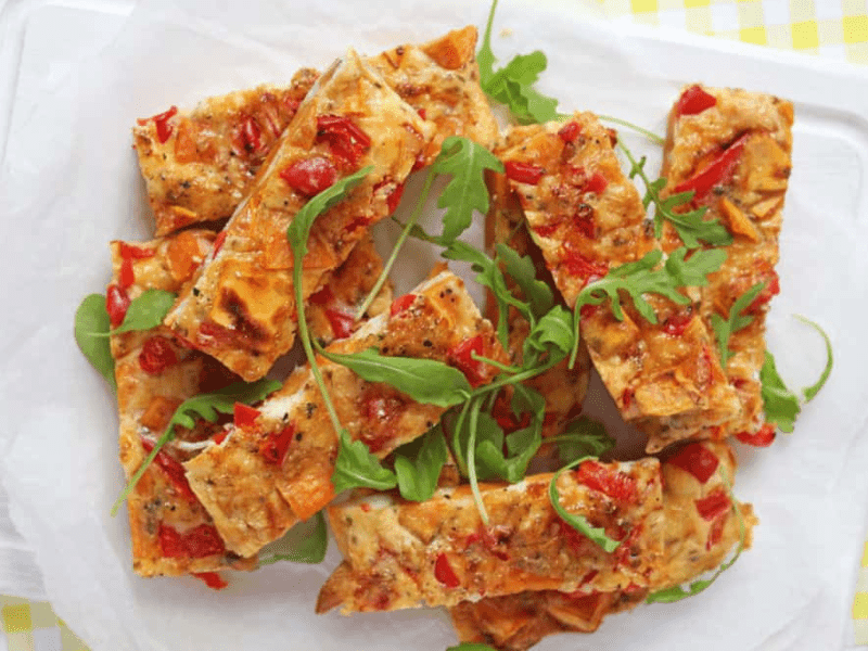 Sweet Potato Frittata slices - finger food for babies