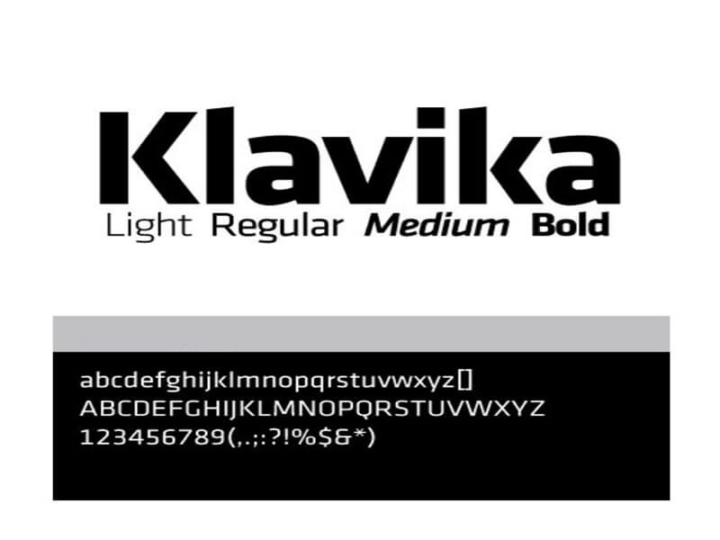 Klavika Font Free Download