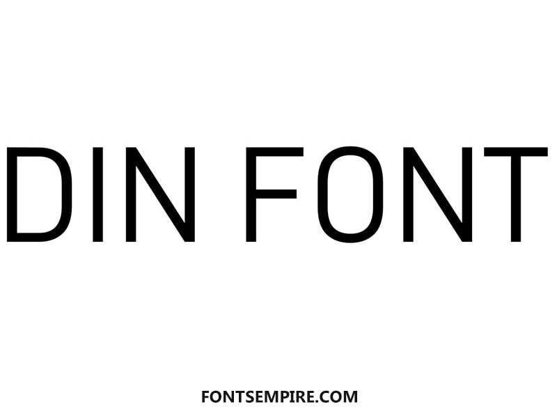 Din Font Family Free Download Fonts Empire