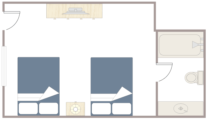 Floor Plan - Hotel Room Floor Plan - Hotel Room