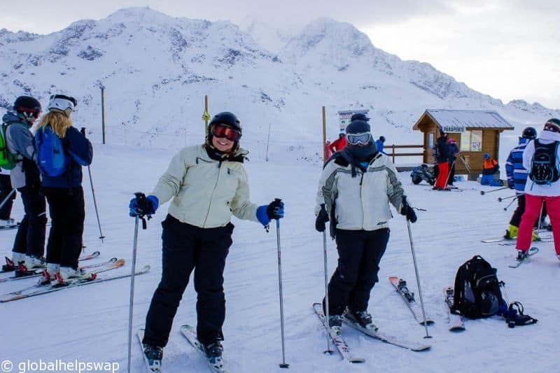 Skiing in Les Arcs