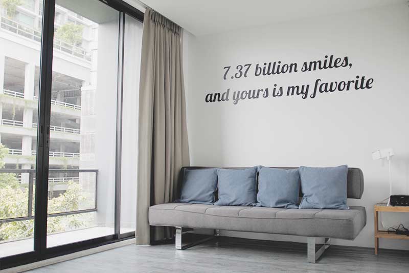 Beautiful Hostel Quote - 7.37 billion smiles and yours is my favorite