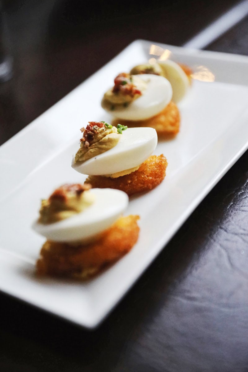 Deviled Eggs at Twisted Oak Tavern