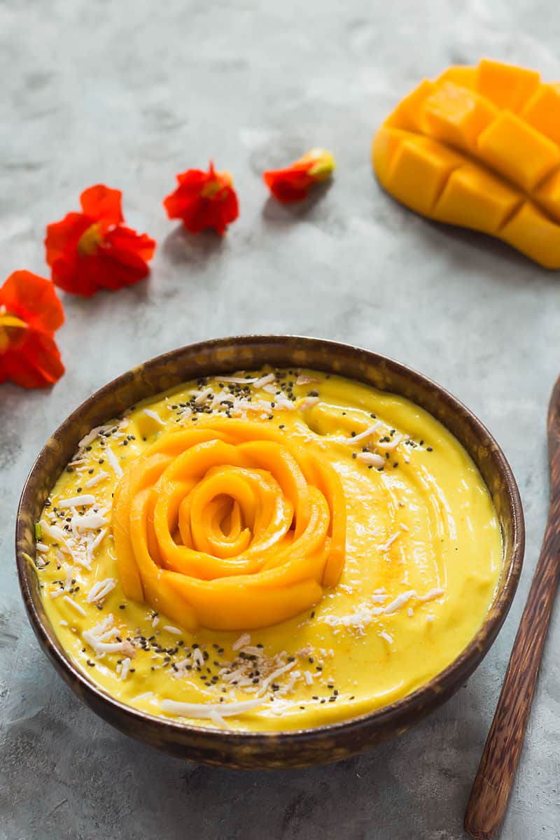 Mango Smoothie Bowl Vegan, Paleo » LeelaLicious