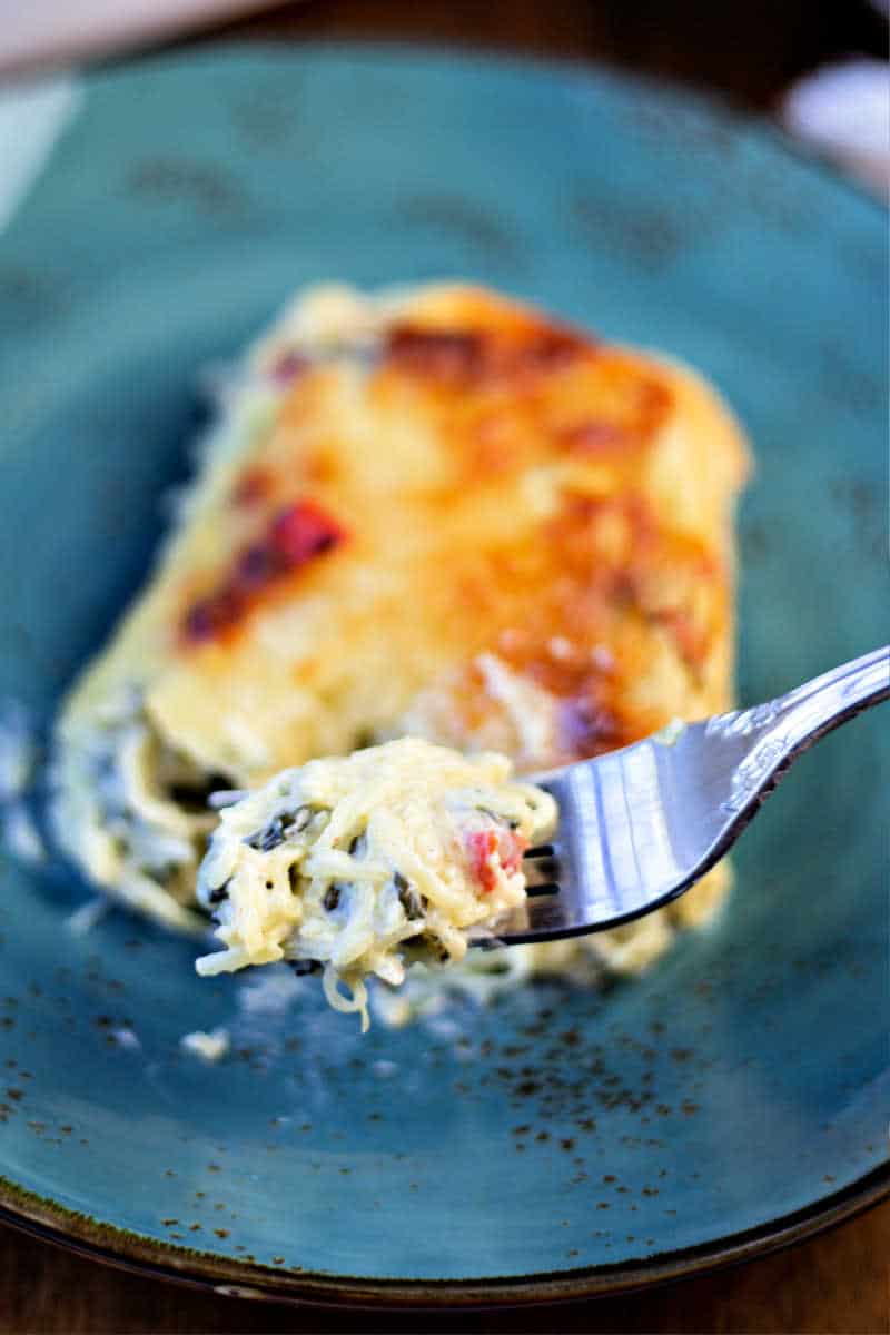 Creamy Spinach & Spaghetti Squash Bake | Life, Love, and Good Food