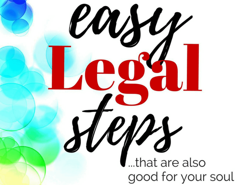 My book is HERE! (Order “Easy Legal Steps” today)