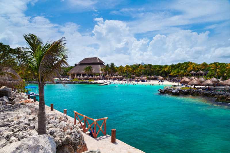 Xcaret Beach in the Mayan Riviera, Mexico