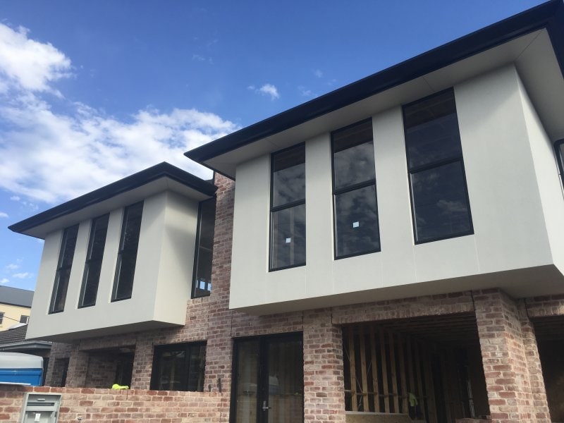 This image shows installed Structural Insulated Panels