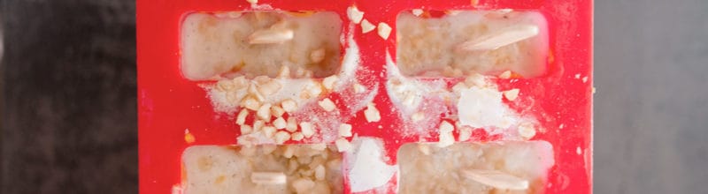 Eis am Stil Rezept mit Pfirsichen und Mango