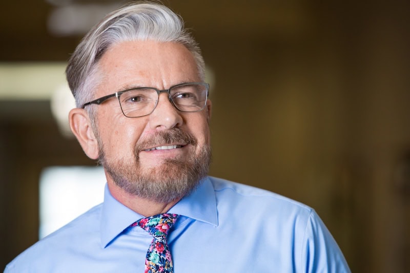 Director of the School of Occupational Therapy Nicolaas van den Heever poses for a photo. (AJ Reynolds/Brenau University)