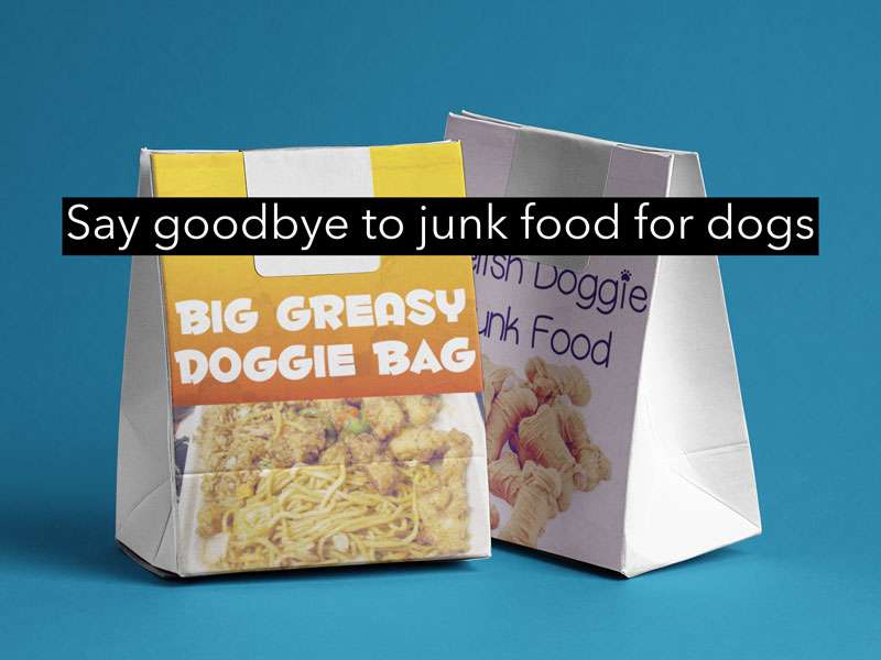 say goodbye to junk food for dogs