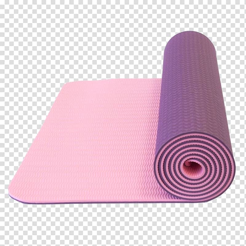 A pink yoga mat