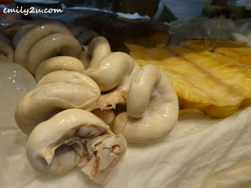 large intestines at the counter