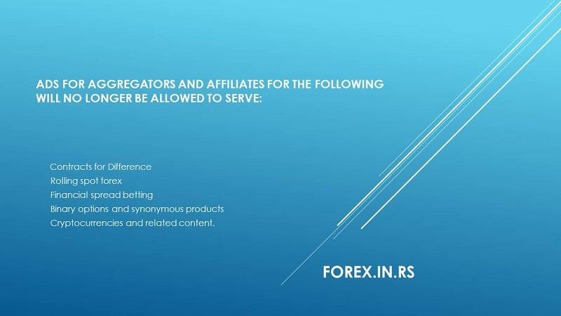 Google Bans Ads For Cfds And Forex Affiliates New Restricted - 