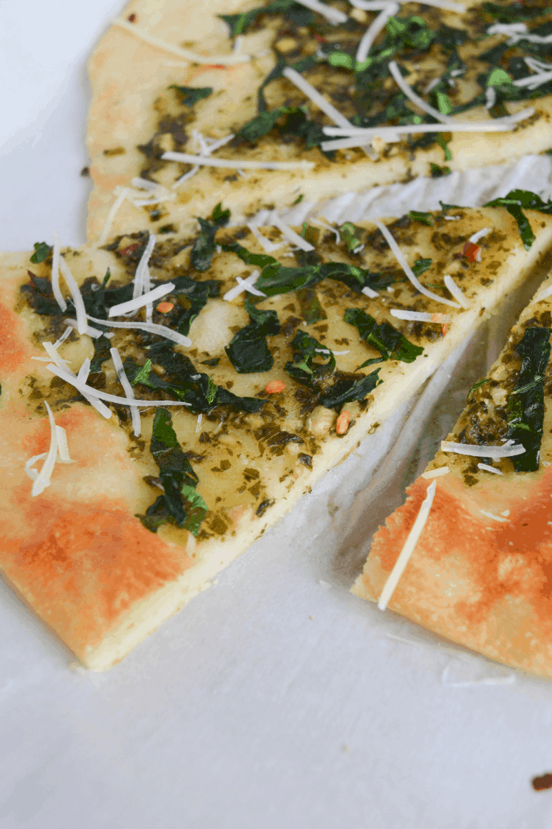 Keto Spinach Pesto Flatbread Hey Keto Mama