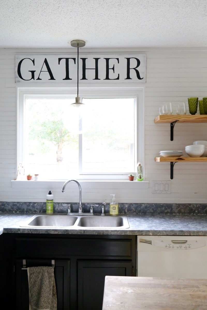 Diy Wood Sign How To Make A Wooden Gather Sign For Your Home