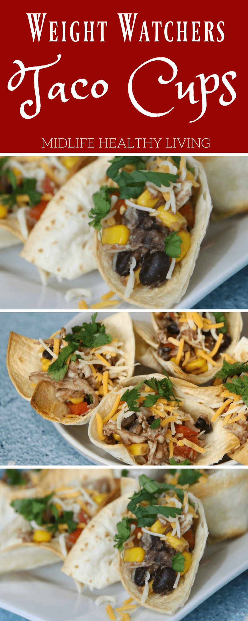 These Weight Watchers Chicken Taco Cups are simple to make. My kids even loved these!