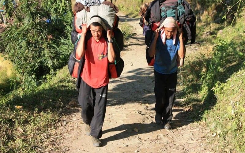 Be a Sherpa Porter in an Everest Base Camp Trek Be a Sherpa Porter in an Everest Base Camp Trek