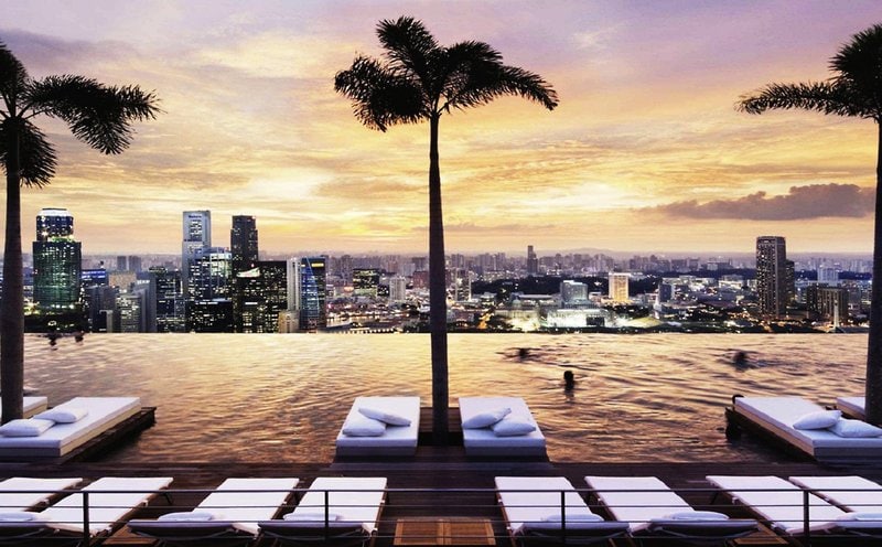 marina bay sands - infinity pool - Singapur