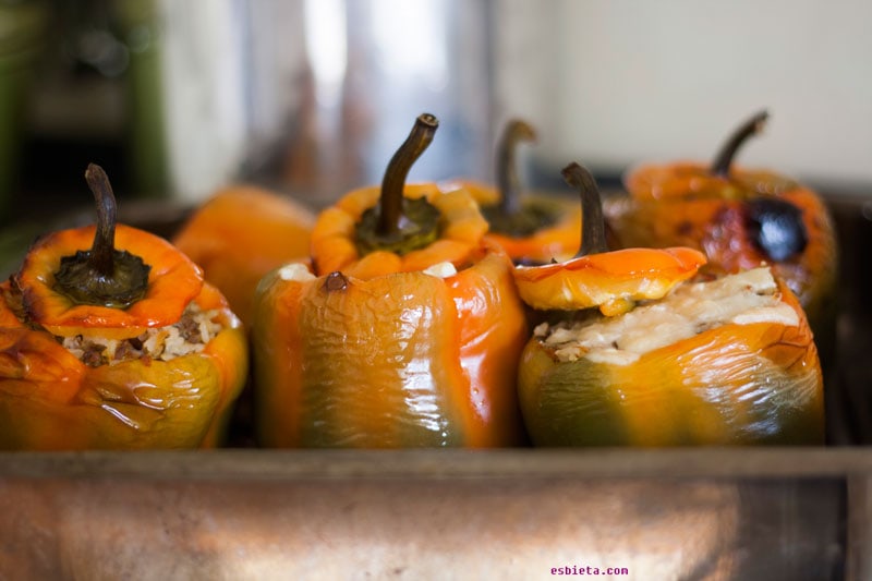 pimientos morrones rellenos