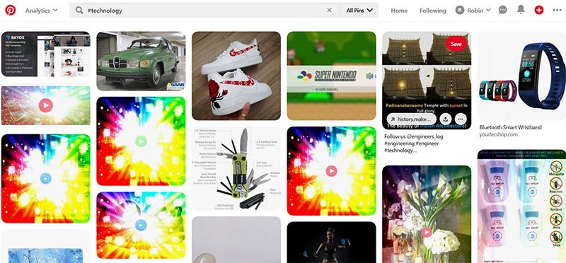 pinterest hashtags