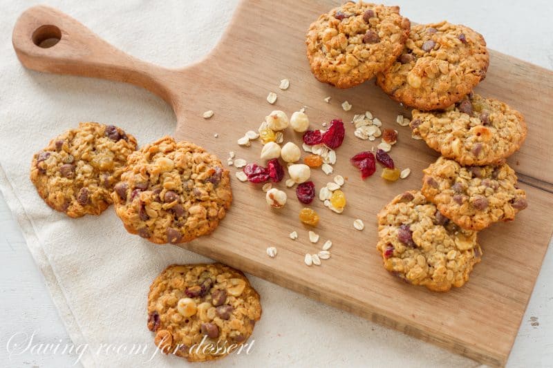 Oats Fruit and Nut Browned Butter Breakfast Cookie - a perfect grab and go, wholesome, homemade breakfast