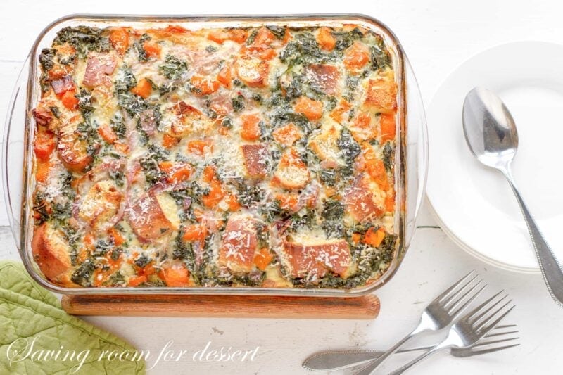 Butternut Squash & Kale Strata