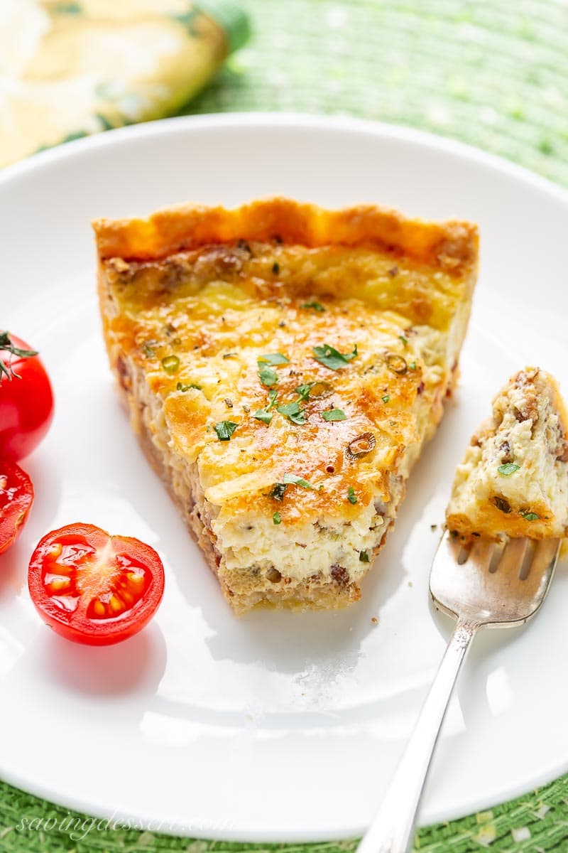 Classic Quiche Lorraine Saving Room for Dessert