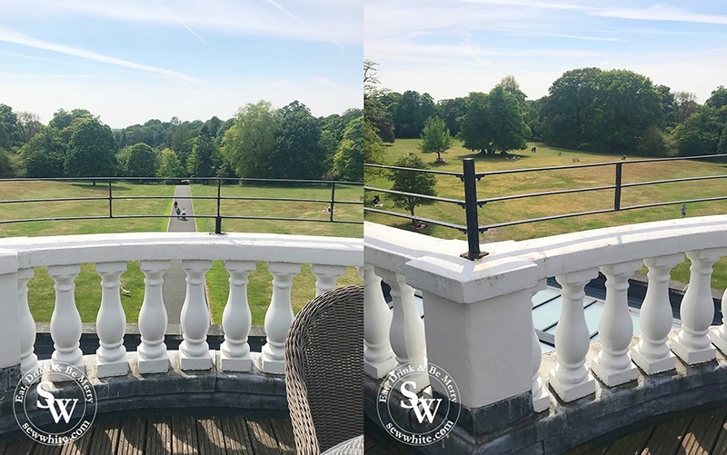 The view of Cannizaro park from the park view suite at hotel du vin wimbledon