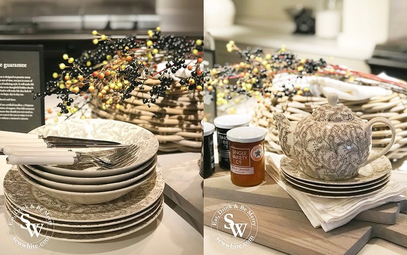 Olney walnut dinnerware