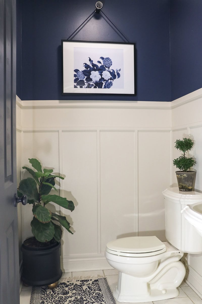 Navy Bathroom Makeover - Sincerely, Sara D. Home Decor & DIY Navy Bathroom Makeover - Sincerely, Sara D. Home Decor & DIY
