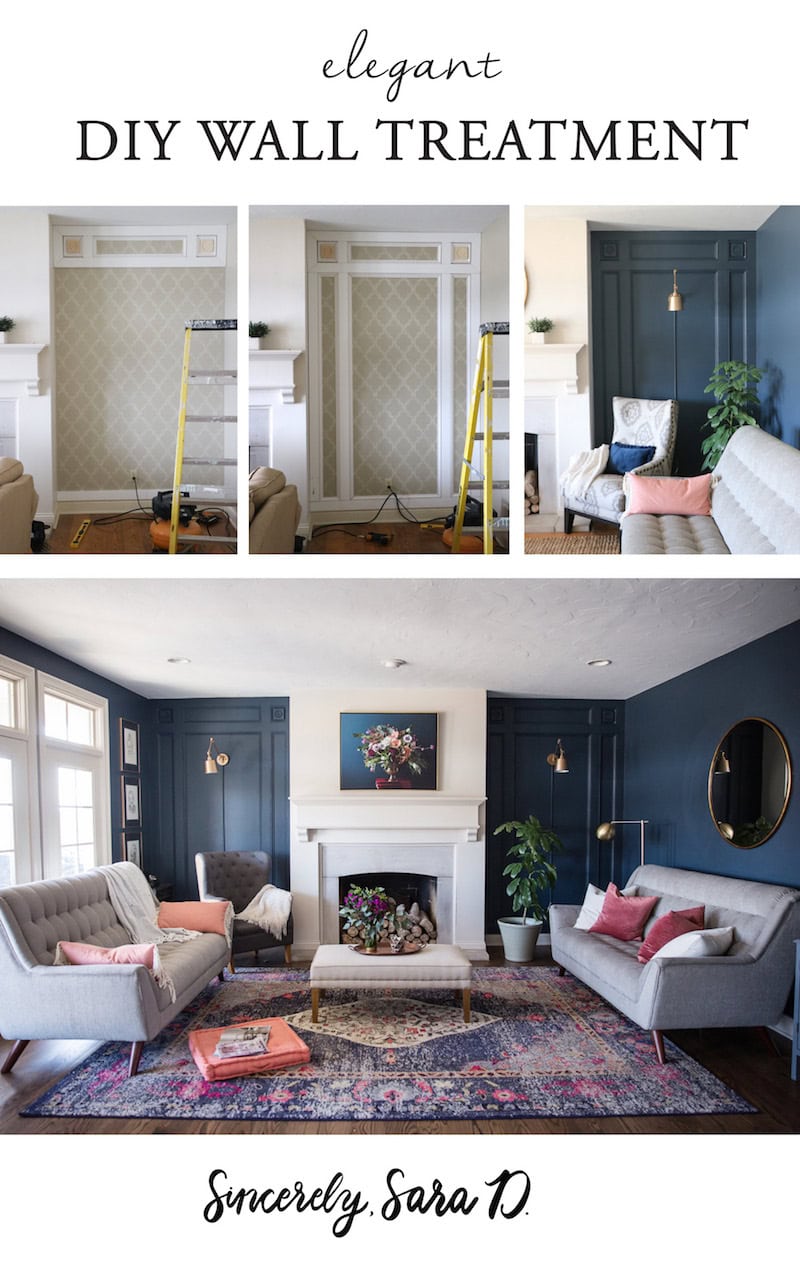 DIY Elegant Wall Paneling - Sincerely, Sara D. Home Decor & DIY DIY Elegant Wall Paneling - Sincerely, Sara D. Home Decor & DIY