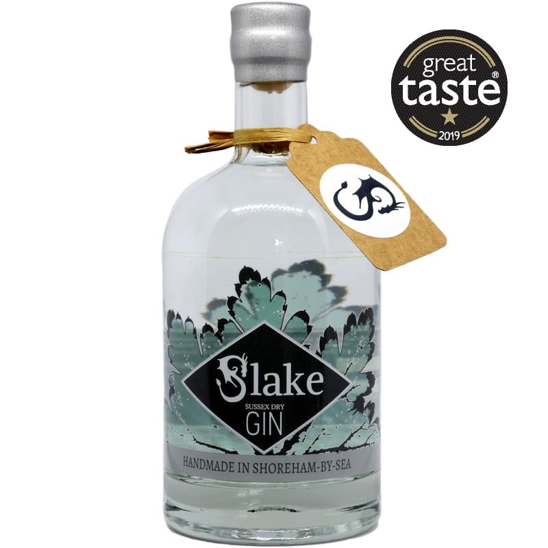 Slake Sussex Dry Gin Bottle