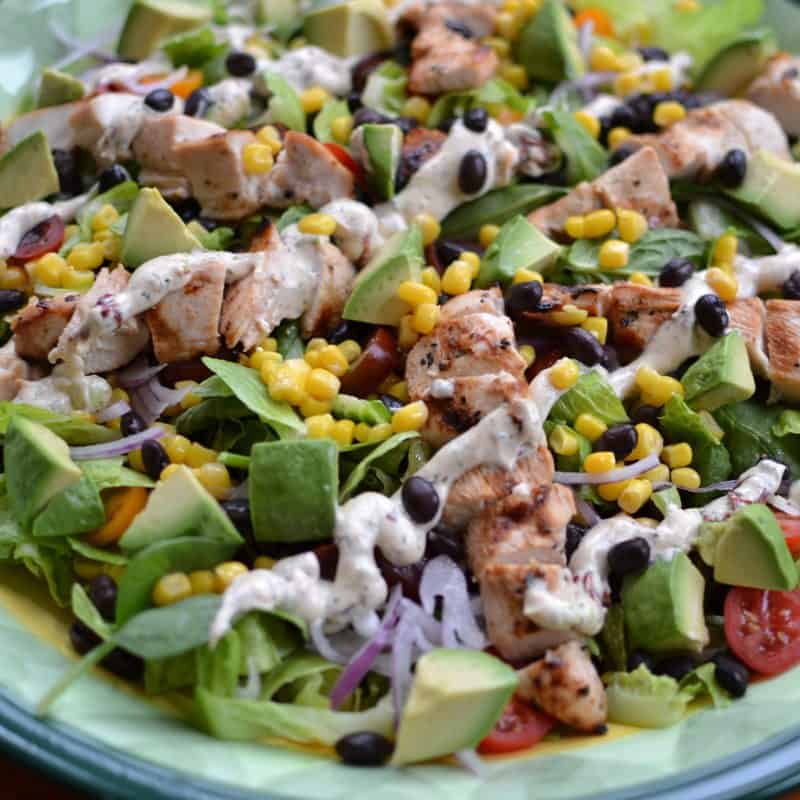 Grilled Chicken Southwest Chopped Salad | Small Town Woman