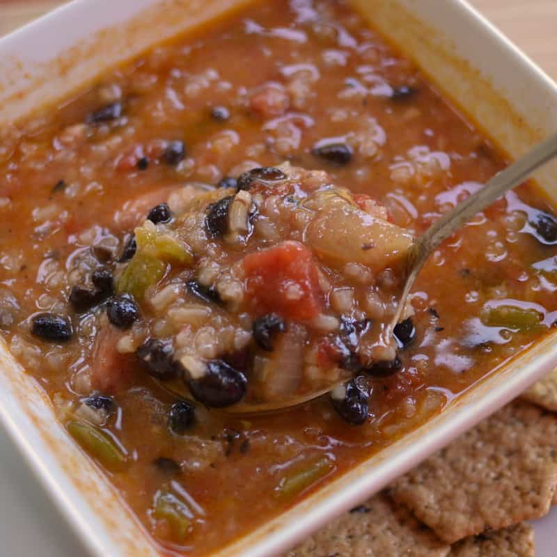 30 Minute Ham Bean and Rice Soup Small Town Woman