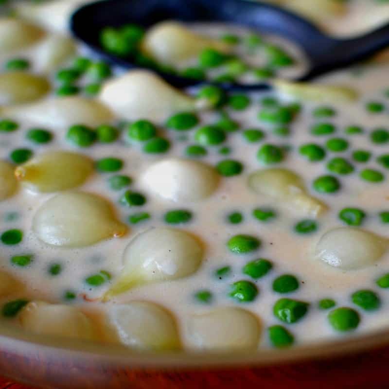 Creamed Peas with Pearl Onions (Just like Grandma used to make)